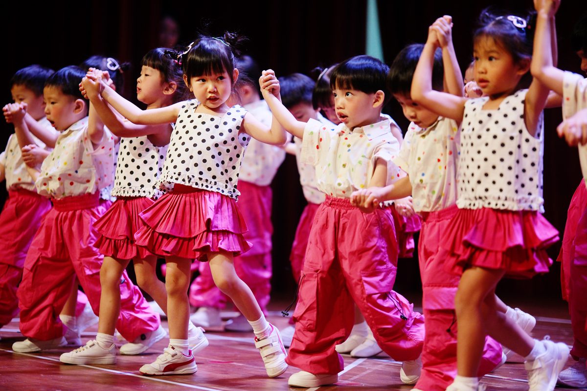 MapleBear Jurong Gateway children performing at a celebration